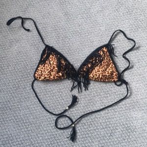 Cheetah Triangle Top